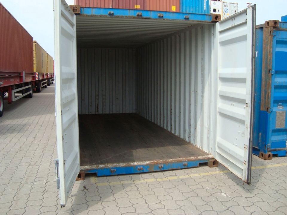 20 Fuß Lagercontainer Seecontainer Frachtcontainer Stahlcontainer Umzugscontainer Überseecontainer Materialcontainer Container gebraucht in Hamburg