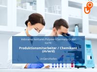 Produktionsmitarbeiter / Chemikant (m/w/d) | Gersthofen Bayern - Gersthofen Vorschau