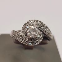 ❤Antiker Art Deco Ring aus 750er Gelb/Weißgold, Diamanten 1920 Essen - Steele Vorschau