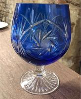 Bleikristall blau großes Glas Bayern - Hof (Saale) Vorschau