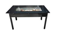 Aquarium Esstisch 146x88x76cm Schwarz Tisch mit Becken 81L Deko Niedersachsen - Schwarmstedt Vorschau