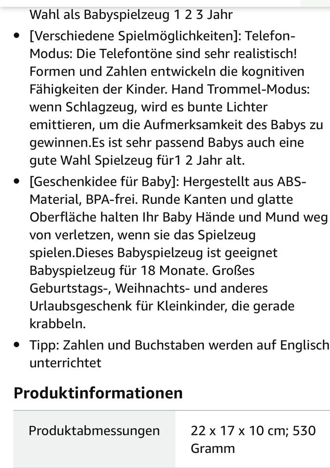 Babyspielzeug Schildkröte in Nauroth