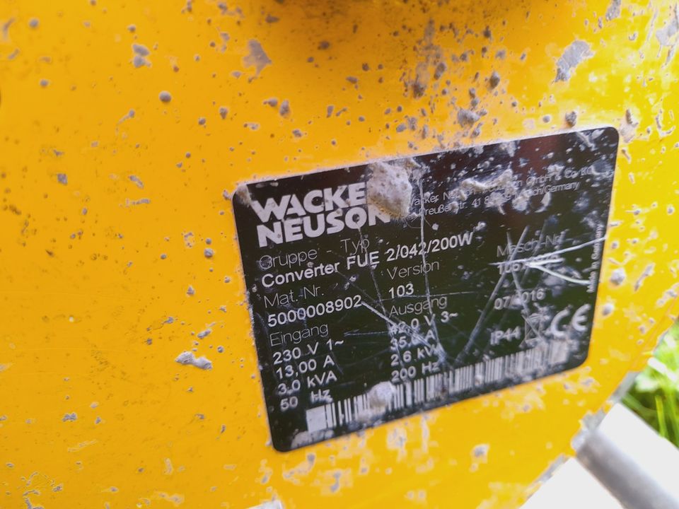 Wacker Neuson FUE 2/042/200W Umformer in Mindelheim