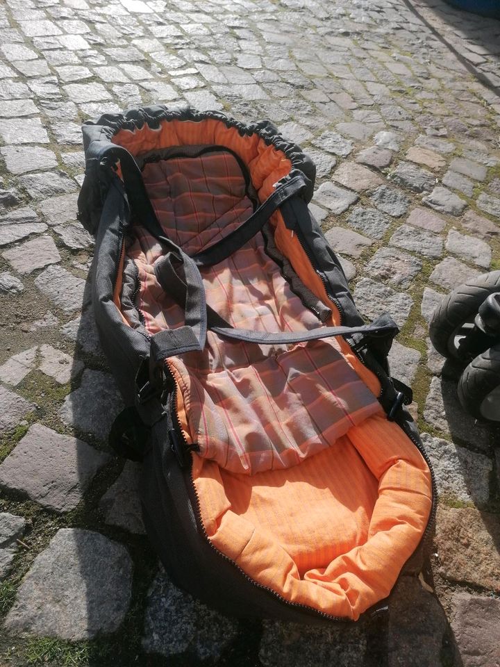 Kinderwagen Hartan Racer orange grau in Nebra (Unstrut)