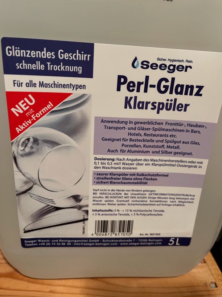 Perl Glanz Klarspüler * 5 l Kanister * neu in Neutraubling