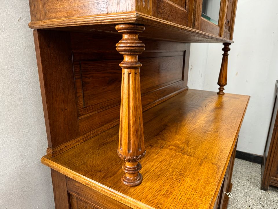 Antikes Buffet Jugendstil Schrank Wohnzimmerschrank Vitrine in Völklingen