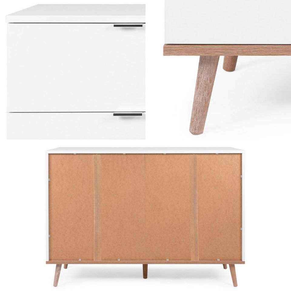 Kommode Sideboard Schrank Highboard Anrichte Weiss NEU 227-Mü in München