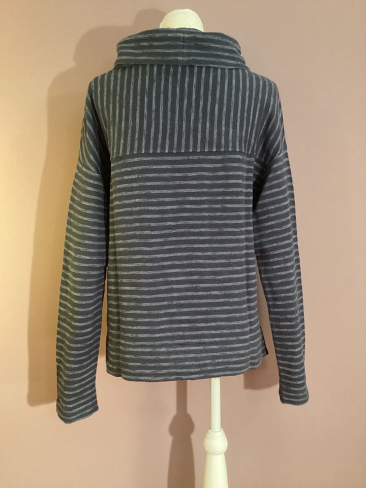 Marc O'Polo Streifen-Sweater mit weitem Rollkragen Baumwolle in Eningen