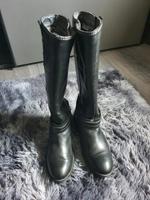 WIE NEU TAMARIS Langsschaftstiefel Leder schwarz Nordrhein-Westfalen - Straelen Vorschau