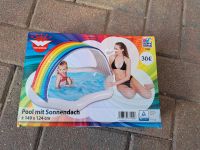 Pool  mit Sonnendach NEU OVP weiß mit Regenbogen 149x124cm Parchim - Landkreis - Dobin am See Vorschau