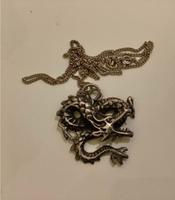 925 silber Anhänger massiv Drache Halskette Bayern - Kumhausen Vorschau