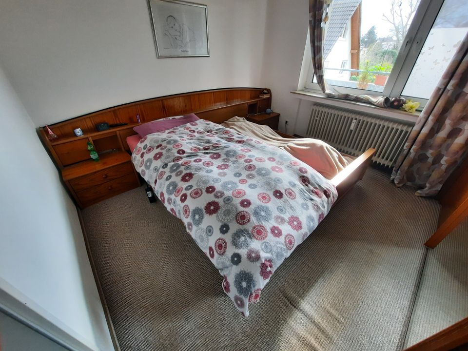 Bett Eiche Rustikal 2x2m ohne Lattenrost ohne Matratzen in Hagen