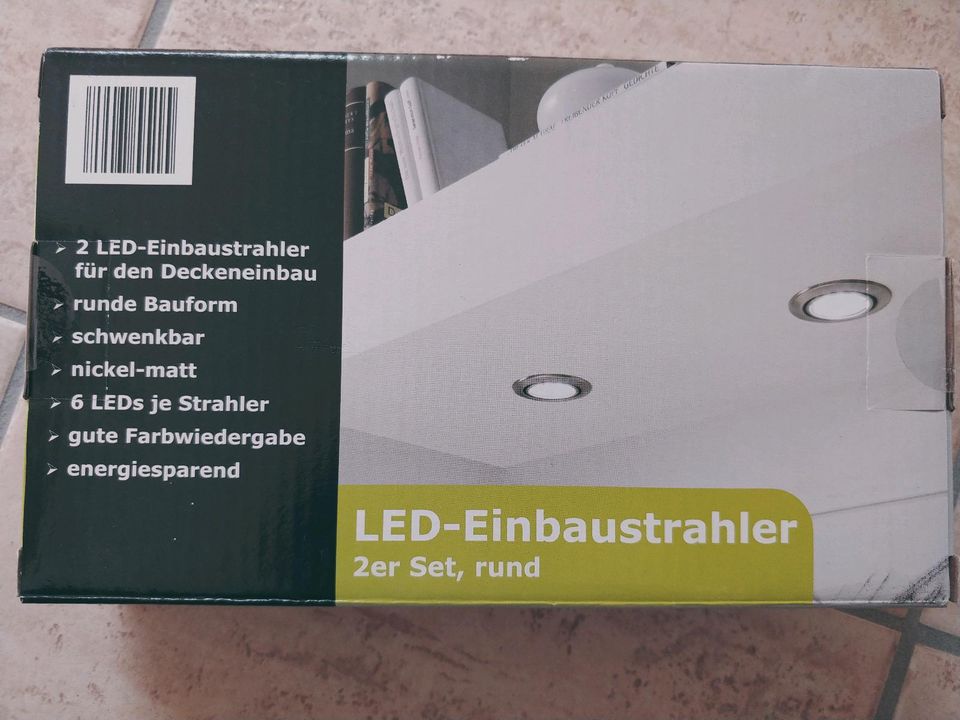 2x 2 LED Einbaustrahler, neu in OVP in Rostock