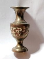 Vintage Messing Vase geätzt Blumendesing Thüringen - Heilbad Heiligenstadt Vorschau