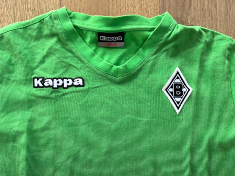 Kappa Borussia Mönchengladbach Herren Trikot T-Shirt Hr.L grün in Brackenheim