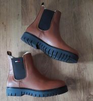 Tommy Hilfiger warmlined Chelsea Boots 38 cognac Leder Bayern - Ochsenfurt Vorschau