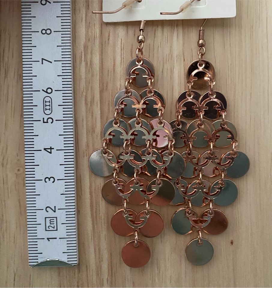 Modeschmuck Roségold Edelstahl Ringe Ohrringe Kette in Wismar