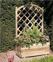 Holz Blumenkasten Olaf mit Rankgitter 2. Wahl Blumenbeet 90x40x140 cm Holzkasten Blumenkasten Rankgitter Garten Sonderposten Restposten Schnäppchen 3990005 DW Westerwaldkreis - Hahn am See Vorschau