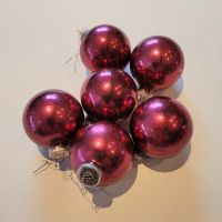 6 Lila Tannenbaumkugeln, Christbaumschmuck, Vintage, Echtglas. Wandsbek - Hamburg Rahlstedt Vorschau