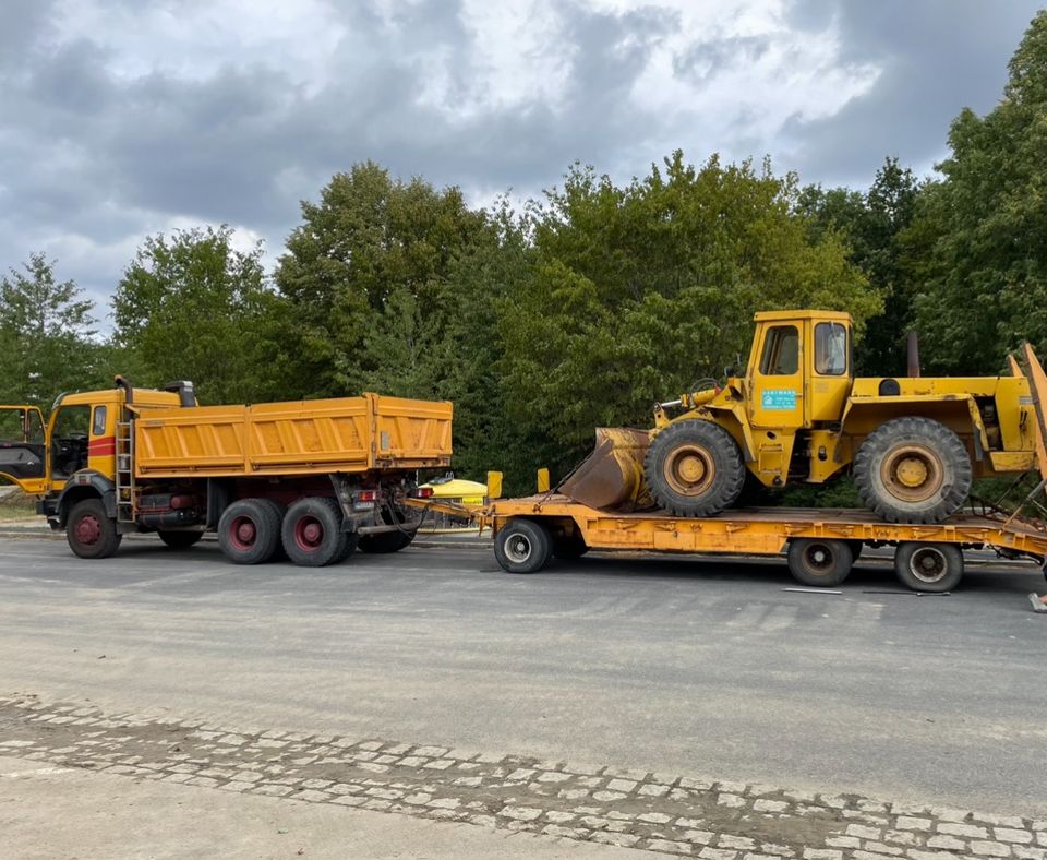 Tiefladertransporte, Maschinentransporte in Knetzgau