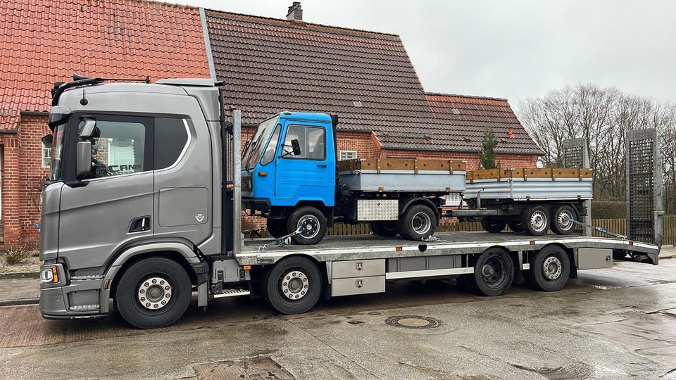 Transport von Baumaschinen # Trecker # Unimog # Multicar # Bagger in Hamburg