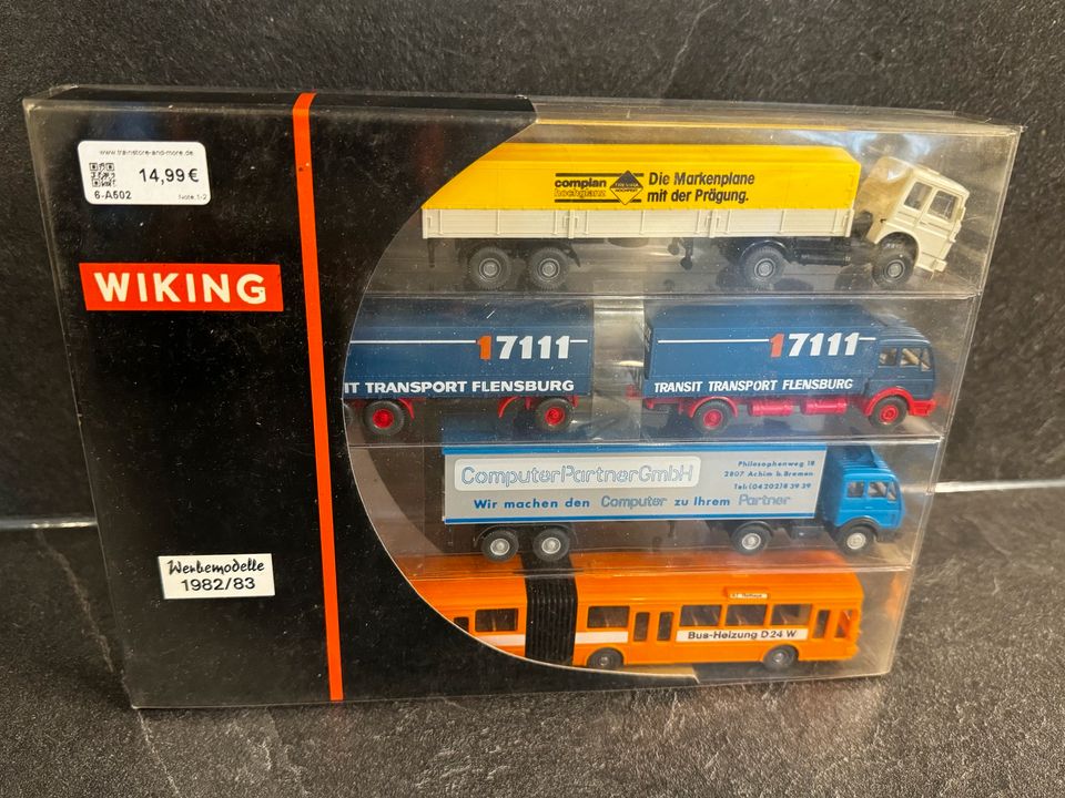 Wiking Sondermodelle Werbepackung OVP Lkw Modellauto Eisenbahn in Eich