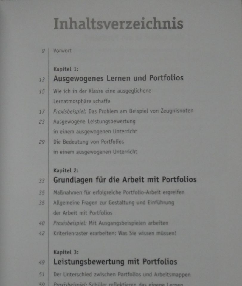 Arbeiten mit Portfolios / Verlag an der Ruhr in Coburg