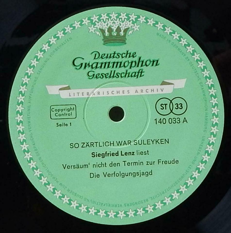 Siegfried Lenz liest 5 masurische Geschichten -LP- Vinyl DGG in Walsrode