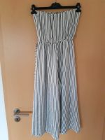 Made in Italy S Jumpsuit Oversize Einteiler Schwarz Weiß Gestreif Bielefeld - Gadderbaum Vorschau