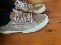 Superga 40/41 Glitzer Gold Silber Festival Turnschuh sneaker Schleswig-Holstein - Hartenholm Vorschau