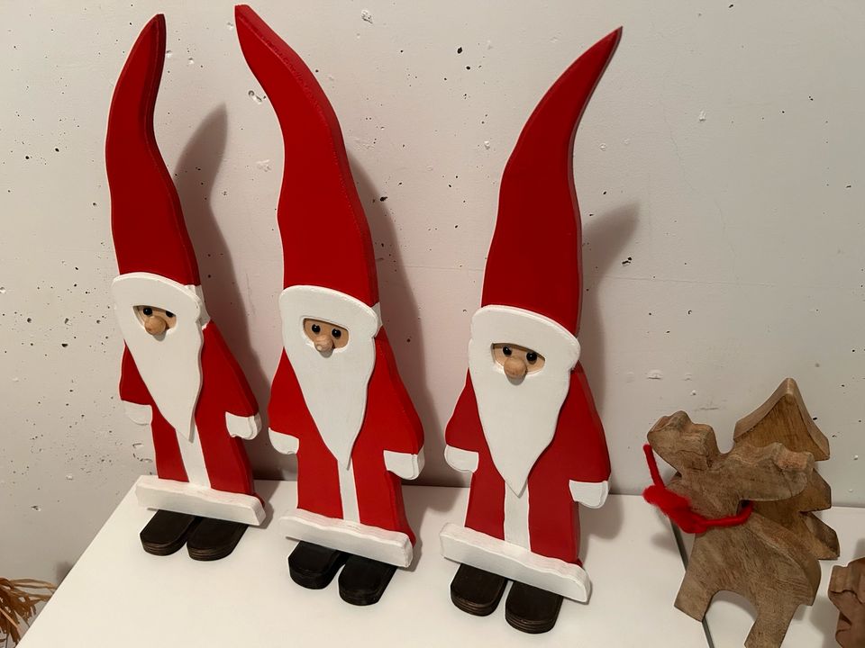 Deko Weihnachten Nikolaus Holz Rentier in Kerpen