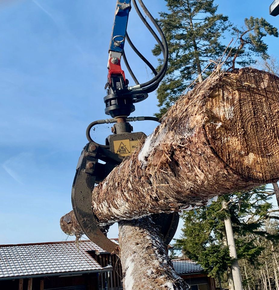 Holz-Rückewagen Atlaskran AL320 Bauernlader Erdarbeiten in Dorfen