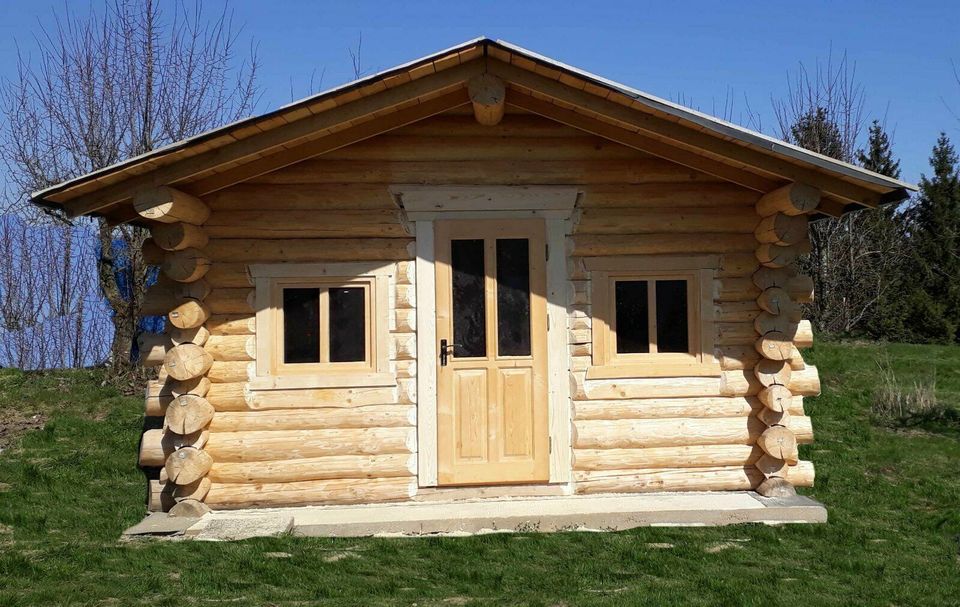 Blockhaus Gartenhaus  Grundbausatz von Blockstammholz in Heidenrod