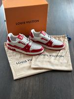 LV Trainer Sneaker #54 - Rot/Weiß - WENIG GETRAGEN - LV Size 9 Sachsen - Neukirchen/Erzgeb Vorschau