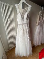 Brautkleid Hochzeitskleid Glitzer Spitze Blumen floral Pailletten Pankow - Weissensee Vorschau