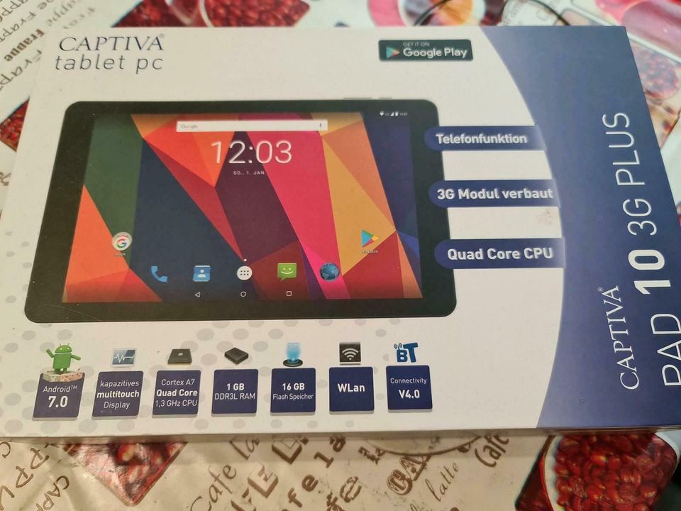 Neuwertiges Captiva Tablet mit Glasschaden € 30,- Festpreis in Ludwigshafen