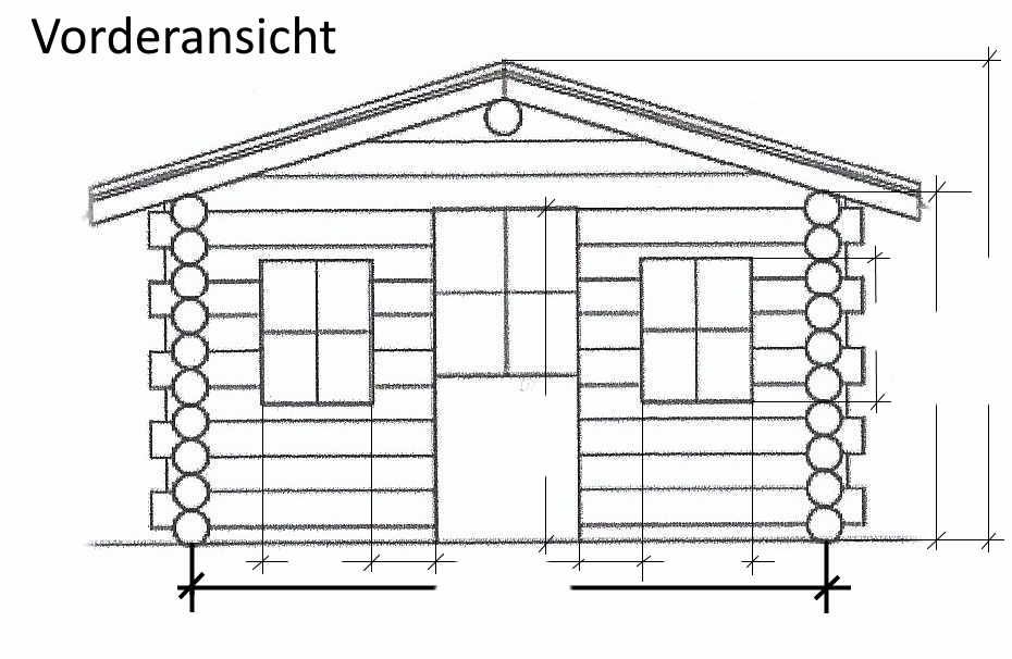 Blockhaus Gartenhaus  Grundbausatz von Blockstammholz in Heidenrod