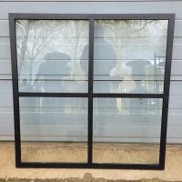 Großer und kleiner schmiedeeiserner Stahlfensterrahmen schwarz Nordrhein-Westfalen - Brüggen Vorschau