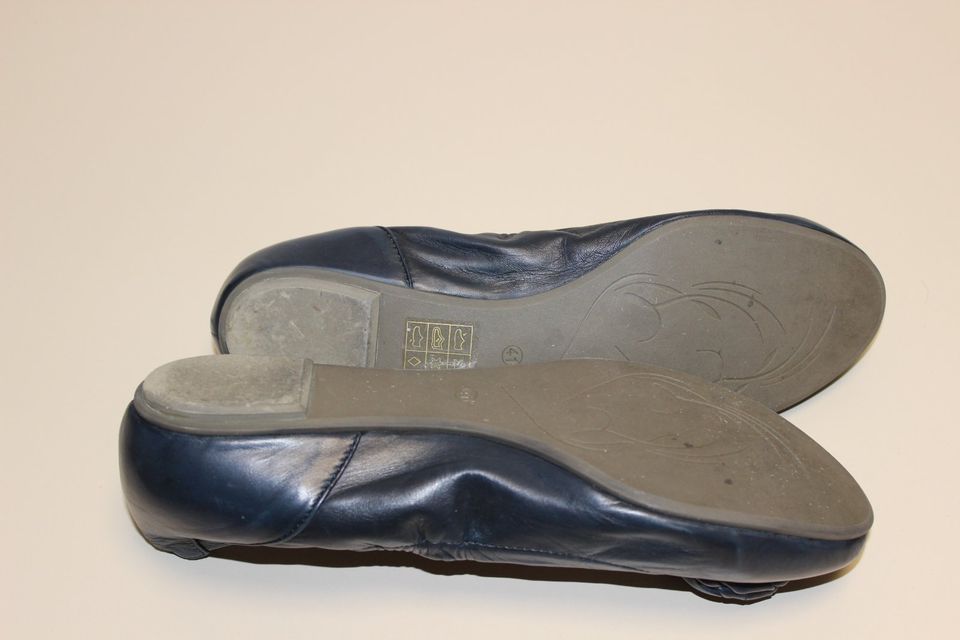 PIERRE CARDIN Ballerinas Schuhe Lammleder Flachschuh Blau Slipper in Duisburg