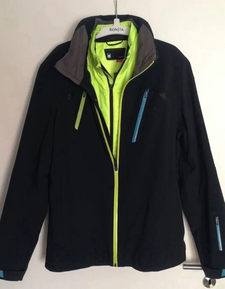 Tolle Spyder Jacke 2 in 1 Neon gelb schwarz in Flörsheim am Main