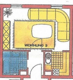 Attraktive Einraumwohnung bis 1,5 Raumwohnung mit großer Terrasse in Borna