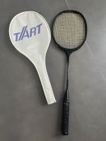 Badminton Schläger mit weißer Schutzhülle, schwarz Hessen - Groß-Gerau Vorschau