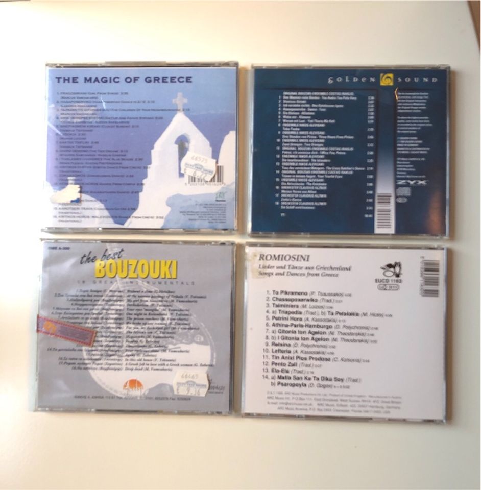 4 CDs Griechenland/Bouzouki/griechische Musik inkl.Porto v.NR in Goslar