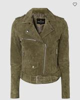 Lederjacke, 38, Khaki, von Review 100% Leder *NEU* NP 100€ Hamburg-Mitte - Hamburg Billstedt   Vorschau