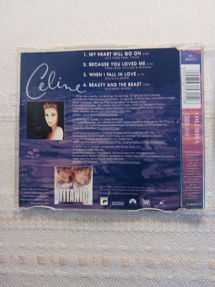 CD Celine Dion "My Heart will go on" in Zeitz