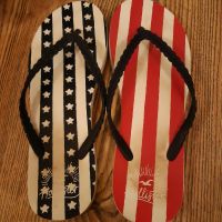 Hollister Flip Flops Sommer USA Amerika Design Größe 39/40 Niedersachsen - Jesteburg Vorschau