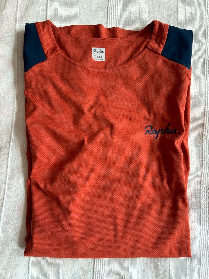 Rapha Men‘s Trail 3/4 Jersey, Gr. S, Orange/Blue in Düsseldorf