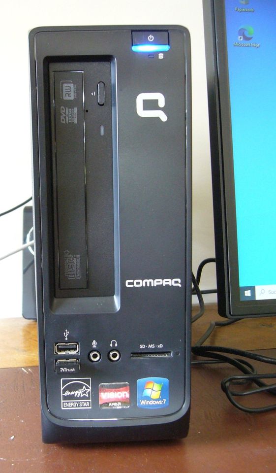 Compaq PC mit 480GB SSD - Windows 10 - 6GB RAM - DVD/CDRW in Buxtehude