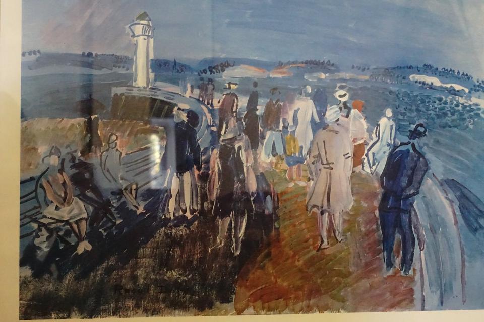 Raoul Dufy - Jetée à Honfleur Print Kunstdruck Poster Bild Rahmen in Hamburg