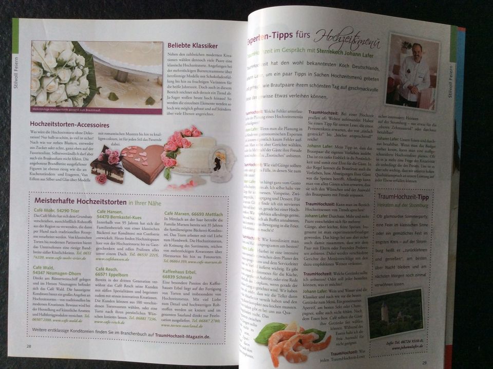 Zeitschrift Magazin - TRAUMHOCHZEIT 2013 - Heirat Hochzeit Braut in Bekond